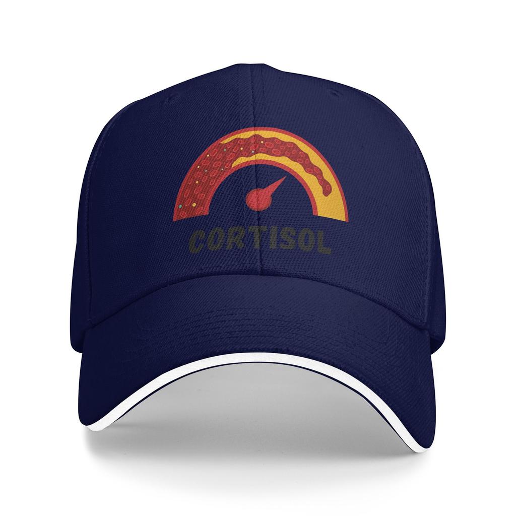 Funny Low Cortisol Levels Meme Baseball Cap Men Women Logo Hip Hop Hats Summer Y2k Retro Outdoor Sports Sunscreen Baseball Caps