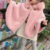 Infant Baby Girl Cloaks Shawl Faux Fur Winter Toddler Kid Princess Wedding Party Hooded Shrug Cape Outwear Warm Jacket Coat