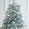 34pcs 4/5/6/8cm Christmas Tree Pendant Delicate Hanging Ornament Christmas Ball  Background Layout