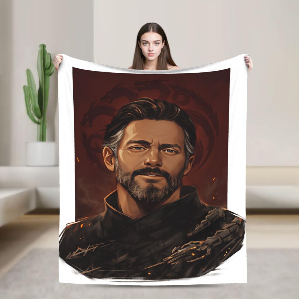 Baelor Targaryen Blanket Warm Soft Print Plush Bedding Throws For Children Couch Bed Flannel Bedspread Bed Cover