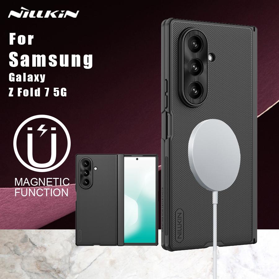 Nillkin Pouzdro pro Samsung Galaxy Z Fold 7 5G Super Frosted Shield Magnetický Matný Kryt s Magsafe Tvrdý PC Kryt s Plnou Ochrano