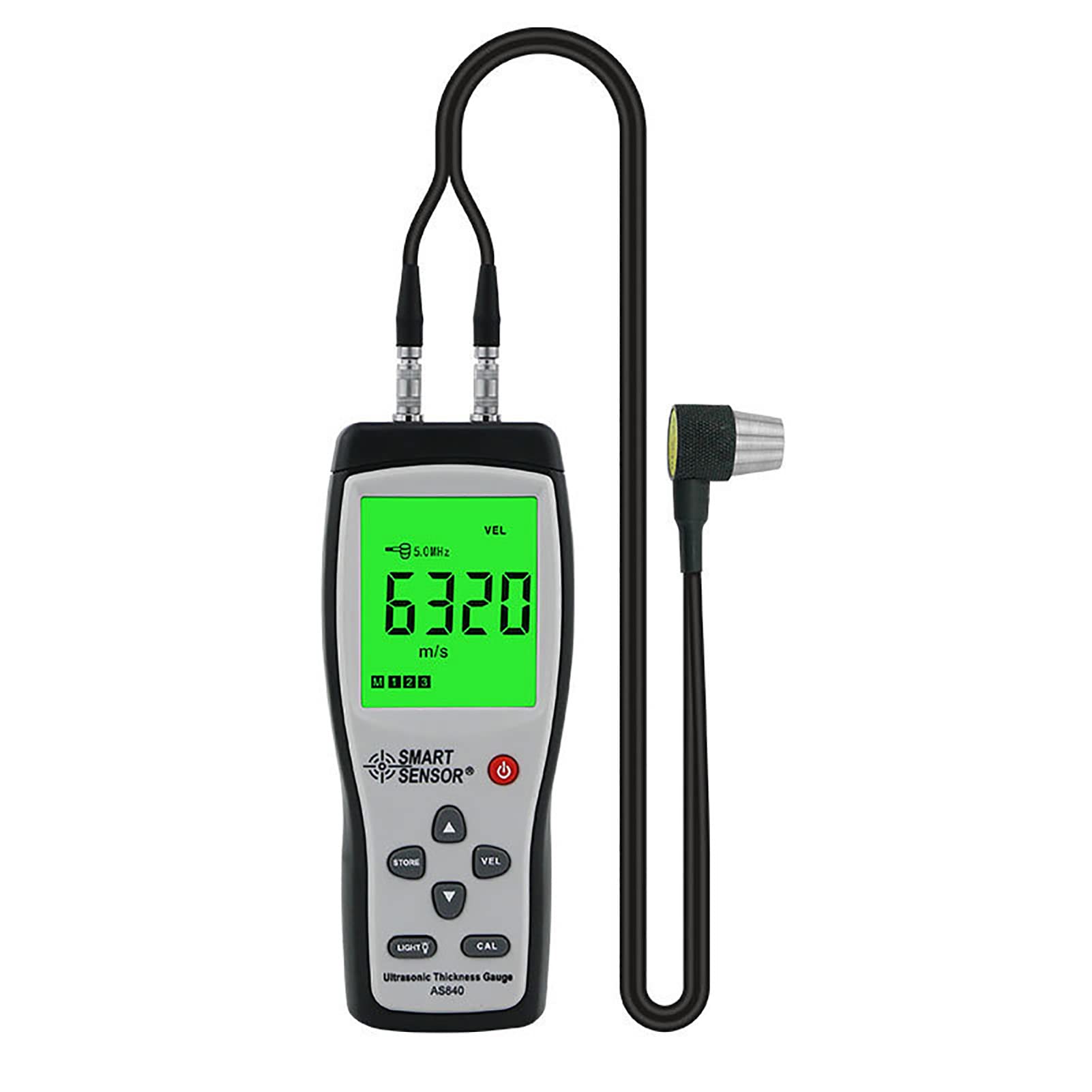 

Умный датчик AS840 Цифровой ультразвуковой толщиномер Скорость звука Металл Глубиномер для и Коммерческий Инспекционный прибор, Метр, Производство,