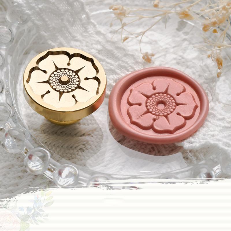 Kreativer Stempelkopf für Pflanzenblumen, für Handkontoumschläge, Feuerlack-Siegelstempelkopf