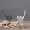 1PCS Fashionable Metal Wire Iron Bird Craft Iron Wire Bird Beautiful Decoration Gift Office Desktop