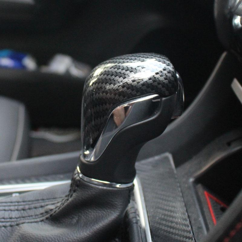 For MG6 MG ZS ZX ZST ZS11 VS HS Carbon Fiber Car Interior Gear Shift Knob Head Cover Trim Auto Interior Decoration Accessories