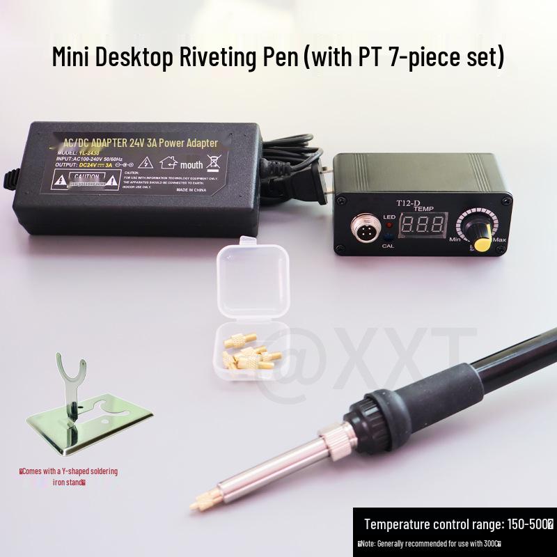 Adjustable Digital Soldering Station with Temperature Control for M2-M8 Nut Insertion and Hot Riveting