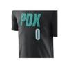 Nike Lillard Trail Blazers City Edition 2022-2023 Season Crew Neck Loose Fit Short Sleeve T-Shirt Men T-Shirt Black DV6008-011