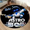 ASTRO BOT Custom Name Round Area Rug,Carpet Rug for Living Room Bedroom Sofa Playroom Decor,Non-slip Floor Mat