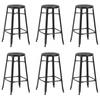 Day and Night - Day and Night Kitchen Stools 6 Units Black Steel
