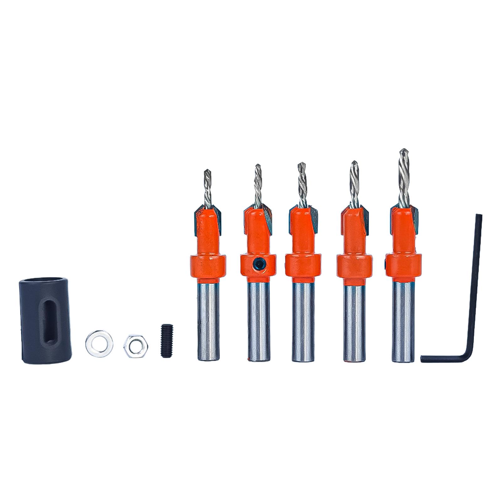 

Сверло-зенковка HSS Деревообработка Винты для фаски Сверло-сверло Различные применения для деревообработки Металлообработки 8MM