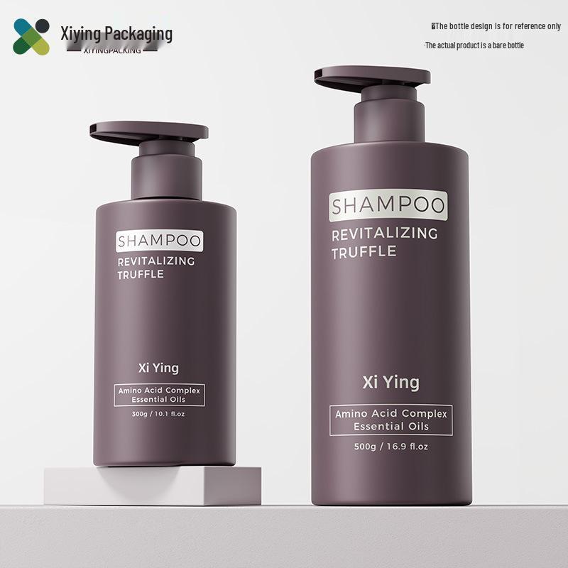 

500ml Large Capacity Press-Top Refillable Shampoo & Lotion Bottle for Shower & Hair Care 300ml Clear + Black Pump