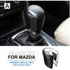 Real Carbon Fiber Sticker Gear Shift Knob Cover for Mazda CX3 CX4 CX5 CX8 ATENZA AXELA 2014 2015 2016 2017  Accessories