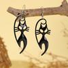 1 Pair Halloween Earrings Bat Ghost Hand Spider Pumpkin Ghost Black Cat Shape Drop Earrings Jewelry Accessories