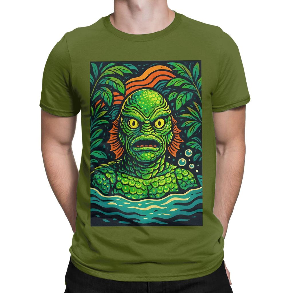 cCREATURE FROM THE BLACK LAGOON 1954 Novelty Graphic 100 Cotton TShirt cCreature from the Black Lagoon Tees Tops For Unisex