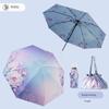 Baolizi Purple Sun Protection Umbrella Double-Layer Vinyl Rain Or Shine Dual-Use Women Manual Folding Umbrella 50% off Portable Umbrella
