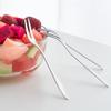 Stainless Steel West Tableware Fruit Forks Elegant Small Sized Snack Cake Dessert Utensils