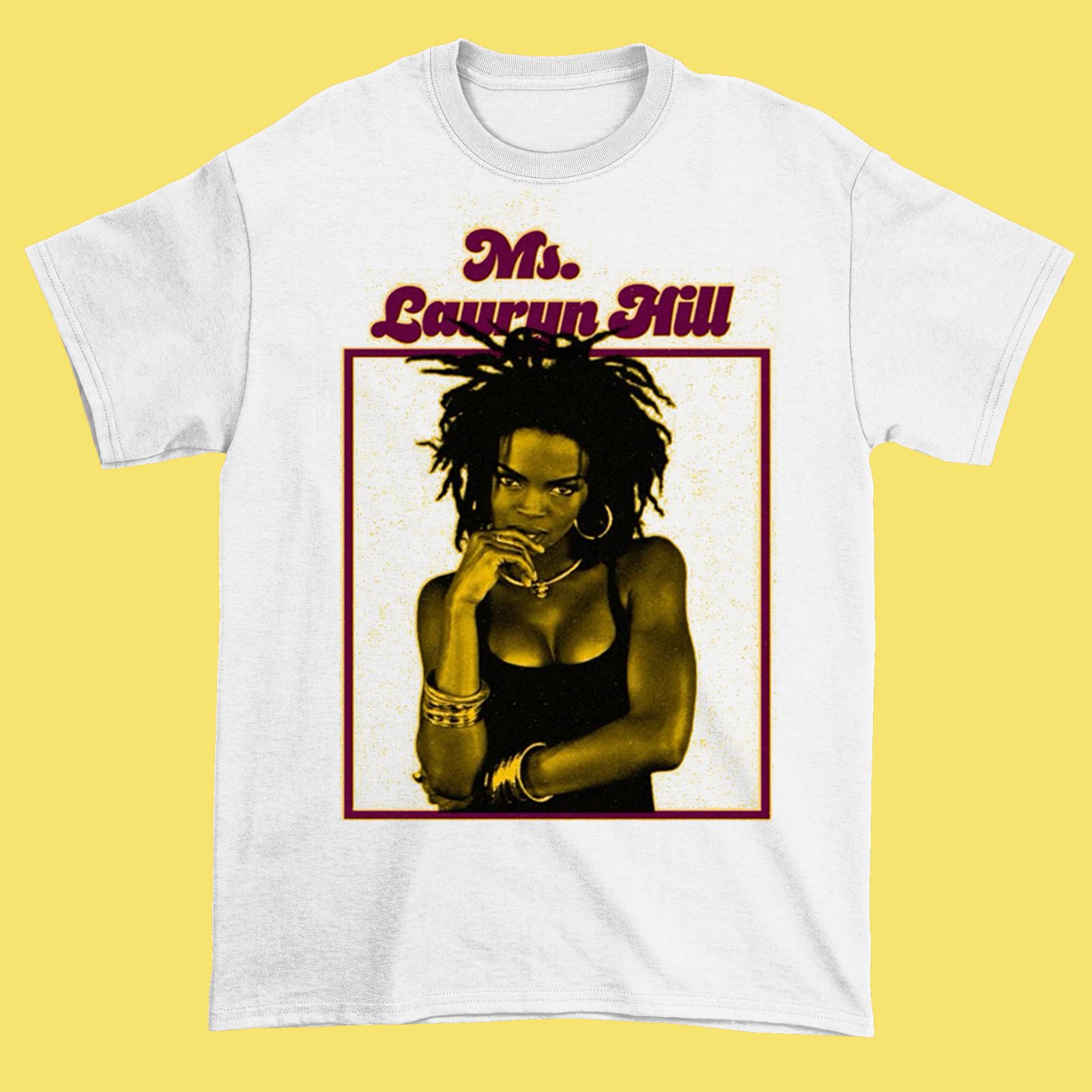 American Singer Lauryn Hill White Unisex ALl size shirt D2300 S разноцветный