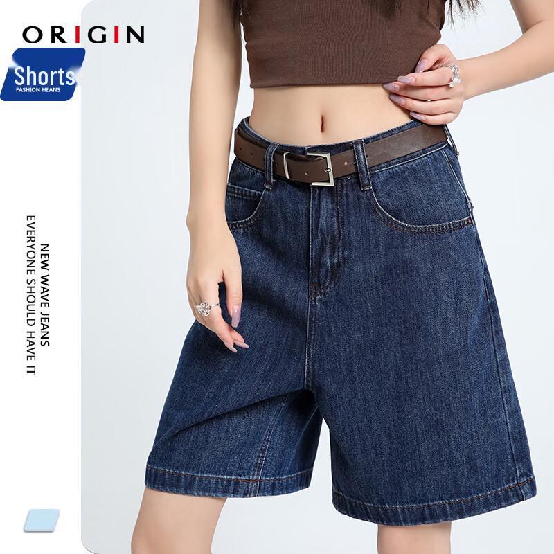 ORIGIN High-Waisted Retro Blue Denim Jeans M