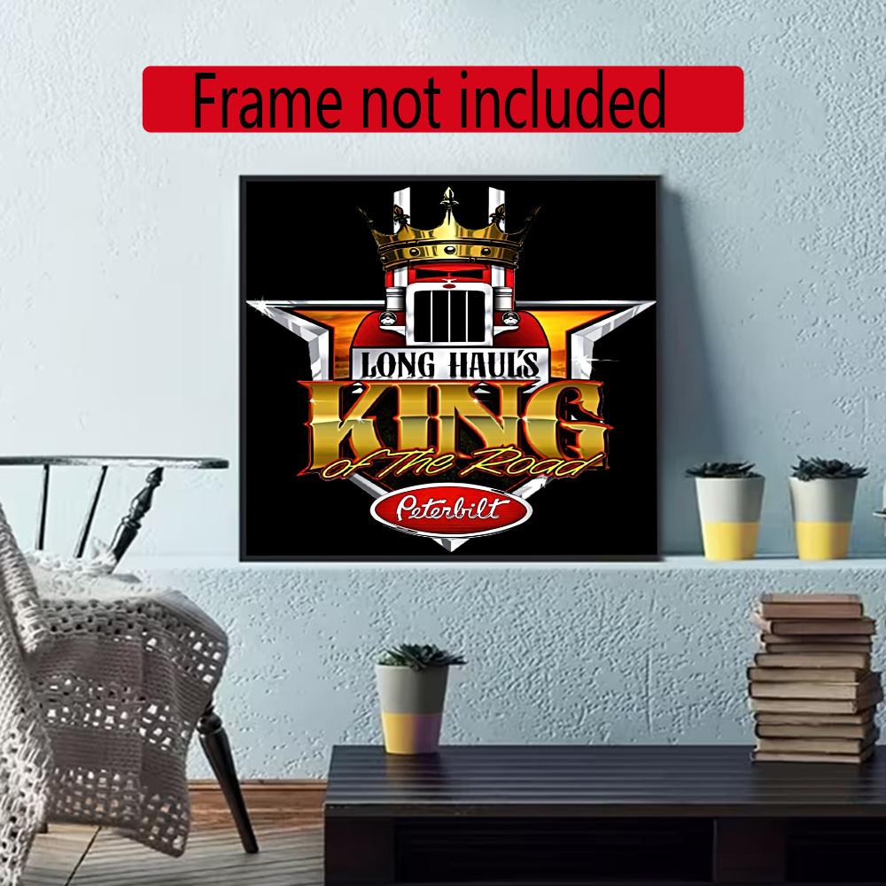 Kenworth Diamond Painting Round Diamond Mosaic Rhinestones Diamond Embroidery Craft Kit Wall Decor Without Frame