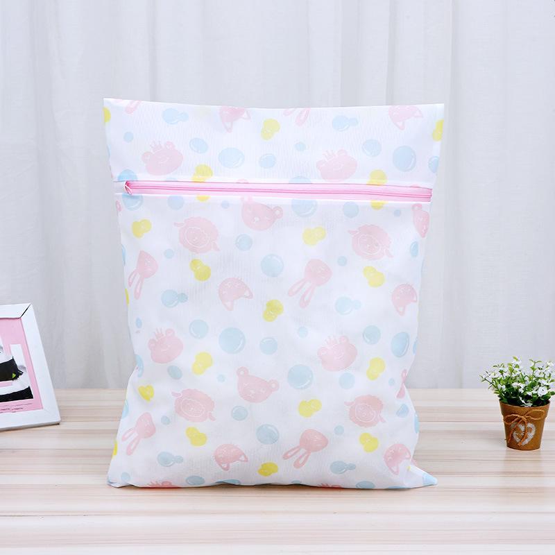 Laundry Bags Cute Print Rabbit Fine Mesh Clothes Storage Pouch Dirty Clothes Organizer Washing Bags For Washing Machine Bag
