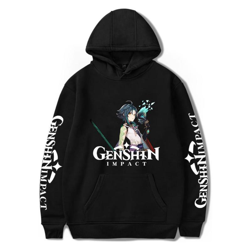 

Genshin Impact Print аниме-толстовки для мальчиков и девочек, толстовки с капюшоном для мужчин и женщин, уличные толстовки с капюшоном, унисекс, осенне-зимняя спортивная одежда, топы