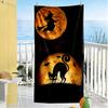 Halloween Beach Towel Super Soft & Absorbent Comfortable Lightweight Suitable for Swimming, Gym, Camping, Yoga Vacation