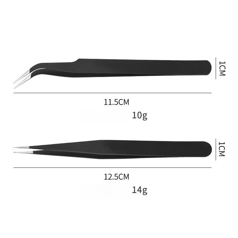 1 pieza pinzas de codo para pestañas postizas, pinzas para pestañas, esteticista de pestañas, rizador de pestañas injertadas, pinza de codo de color, herramienta para cuenta de mano