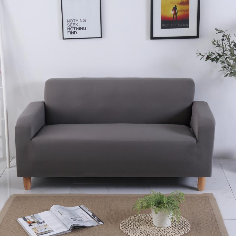 Plain Sofa Coverastic Sofa Slipcover Tight Wrap All-Inclusive Sectional Couch Corner Cover Cases For Furniture 1/2/3/4 Seat