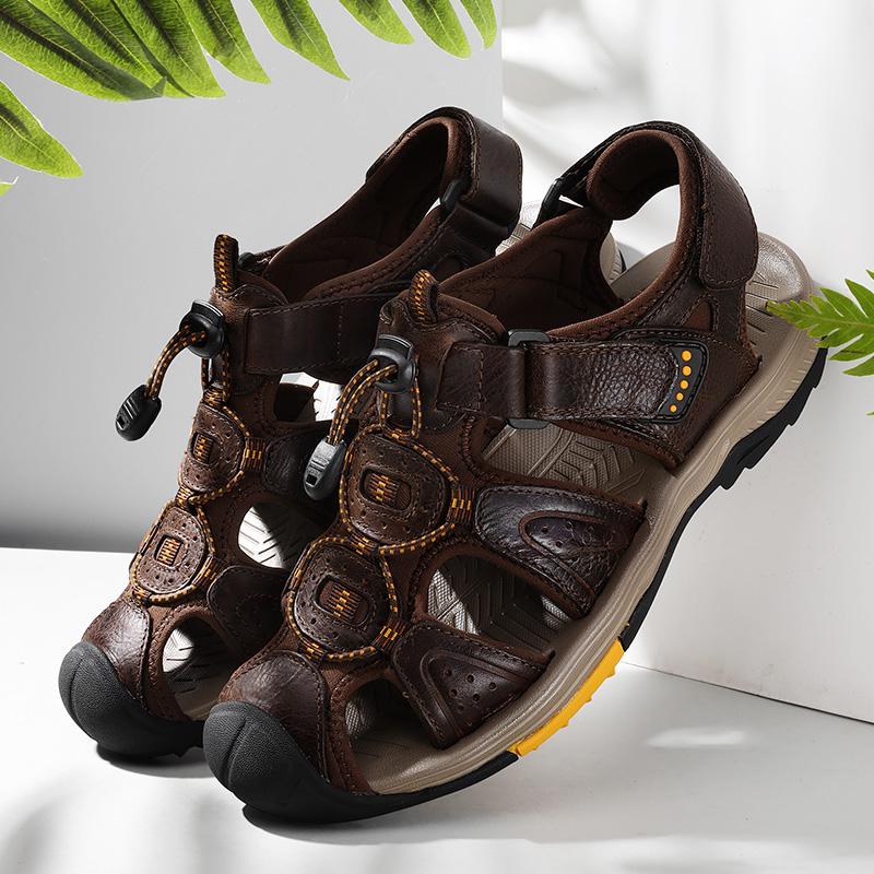Classics Vintage Style Sneakers Summer New Casual Shoes for Men Flat Sandals Man Wear-resistant Slippers Shoes Big Size 44 45 46