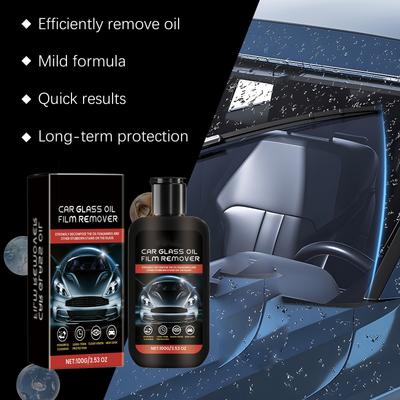 Car Windshield Oil Film Paste Car Glass Cleaning And Decontamination Rainproof And Oil Film Paste 100g