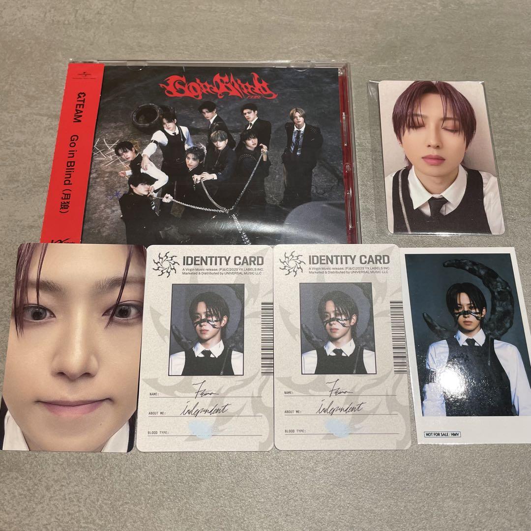 

[USED] &TEAM Go in Blind Moon Wolf Standard Edition FUMA trading card included