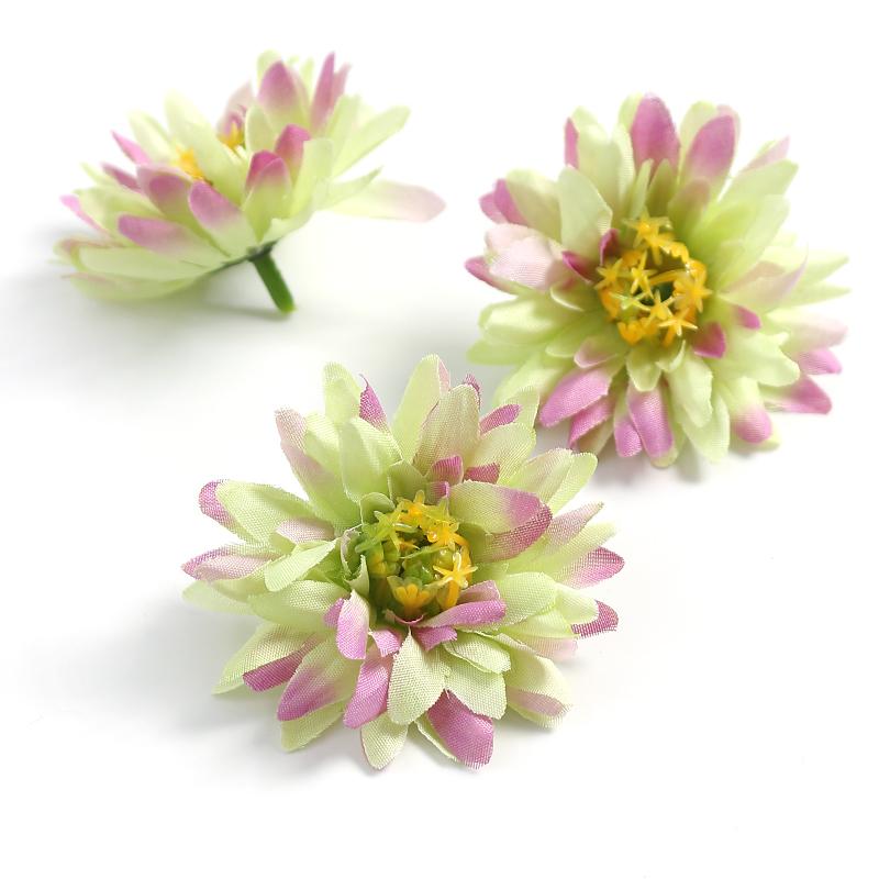 5/10Pcs 6cm Artificial Silk Flower Head Luxury Home Room Decor Halloween Christmas Decor DIY Garden Gift Accessory Wedding Decor