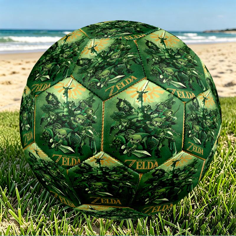 Video games Print Size 5 Soccer Ball, PU Wear Resistant Football for Match Training and Daily Practice, Birthday Gift for Soccer Fans