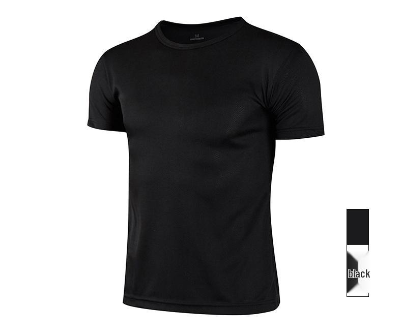 Summer Sporty Quick-Dry Short-Sleeve Logo T-Shirt