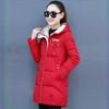 Winter Women Parkas Casual Hooded Jackets Autumn Warm Letter Print Long Female Coat Zipper Outerwear
