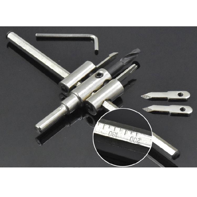 

Hole Drilling Rings Saw Adjustable Blade For Cutting Holes Woodworking Tool Kit