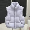 Womens Premium White Duck Down Vest 95% Fill Power 86-90% Thick Warm Sleeveless Puffer Winter