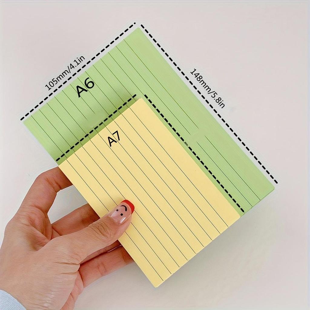 Cartoncini Colorati Indice A6 200 Fogli - 10,5 X 14,7 cm Cartoncini Colorati a Righe, Flashcard Multicolore per Scuola, Casa e Ufficio