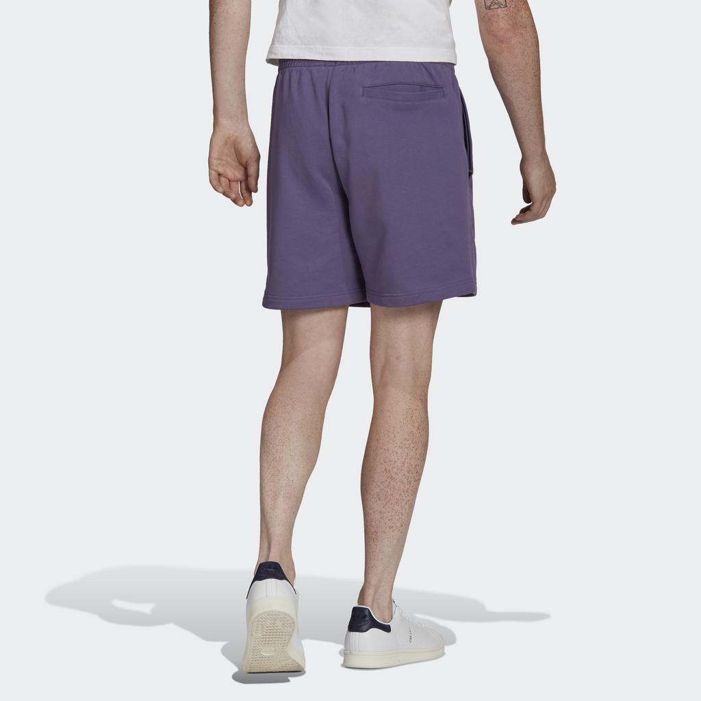 Adidas Originals Clover C Short Ft Solid Color Drawstring Sports Shorts Men Bottoms Purple HF6361