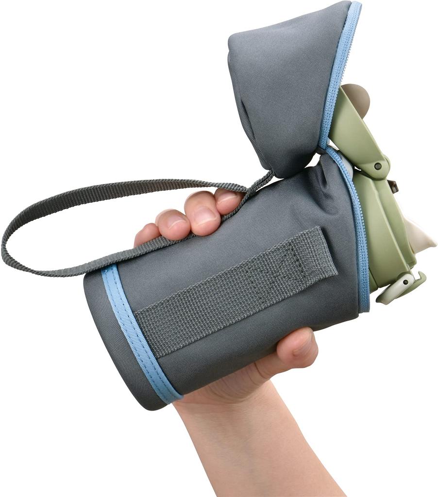 Thermos My Bottle Pouch with Strap, 350-400ml Capacity, Gray Blue, APG-351 GY-BL