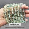 Jingde 8A Natural Green Fluorite Crystal Beaded Women's Bracelet