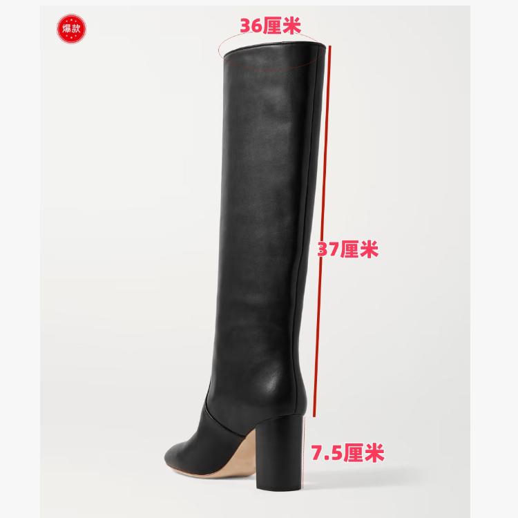 Krazing Pot Cow Skin Microfiber Round Toe High Heels Thigh High Boots Size 46 Size 45 Slip On Plus Size Women Keep Warm Long Boots
