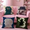 S-Sherlock H-Holmes Cushion Cover Short Plush Double-Sided Printing Home Machine Washable In Warm Winter Pillow Case
