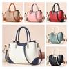 Simplistic Large Capacity Tote Bag 2023 New Women's Bag Cross-border Soft Leather Splicing Big Bag
