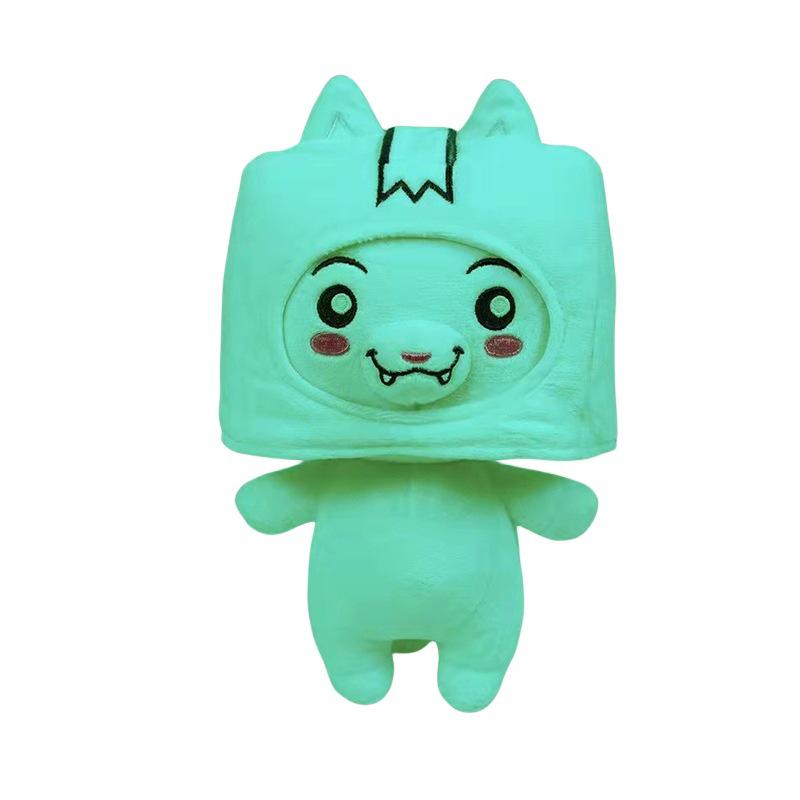 Cross-border Lankybox Plush Toy: Little Man Fox Stone Cloud Cardboard Box Plushie Pillow