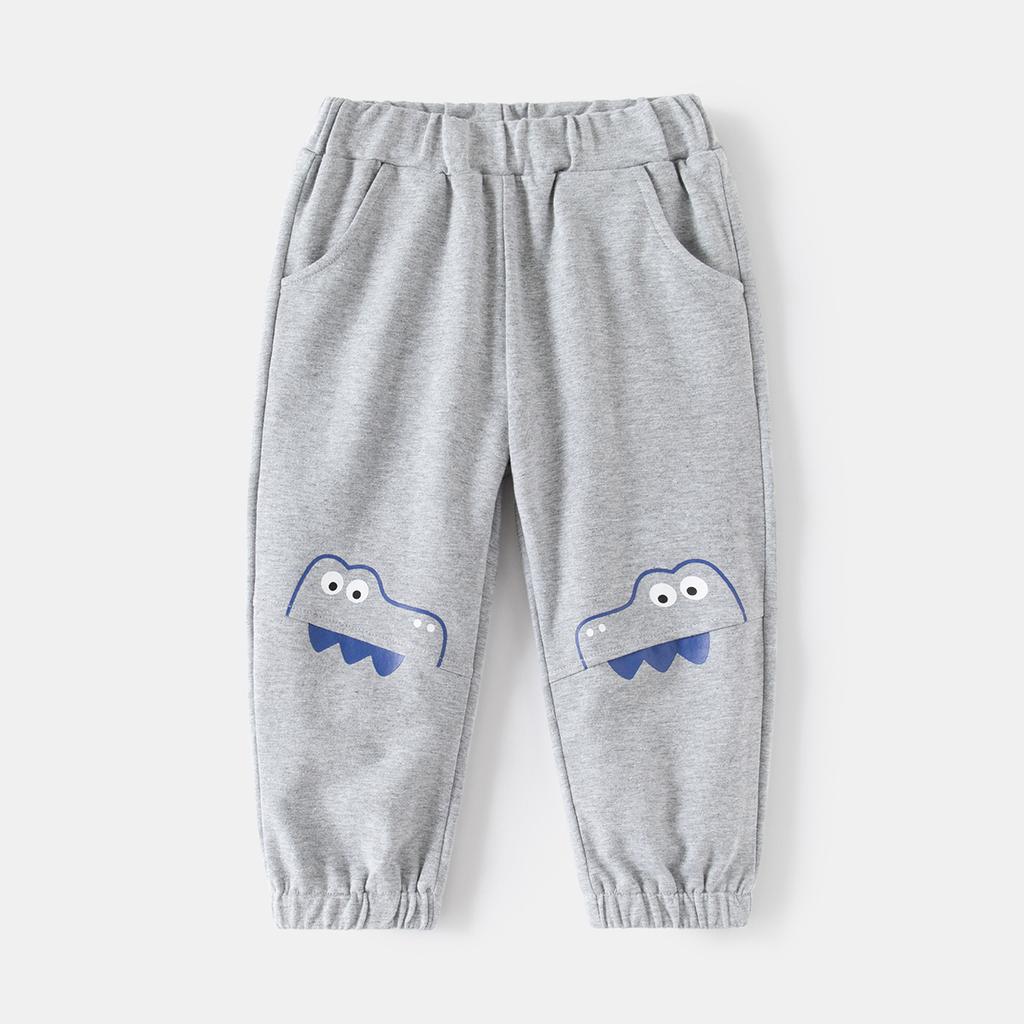 Toddler Boys Spring Jogger Pants Cartoon Print Casual Sports Pants for Little Kids