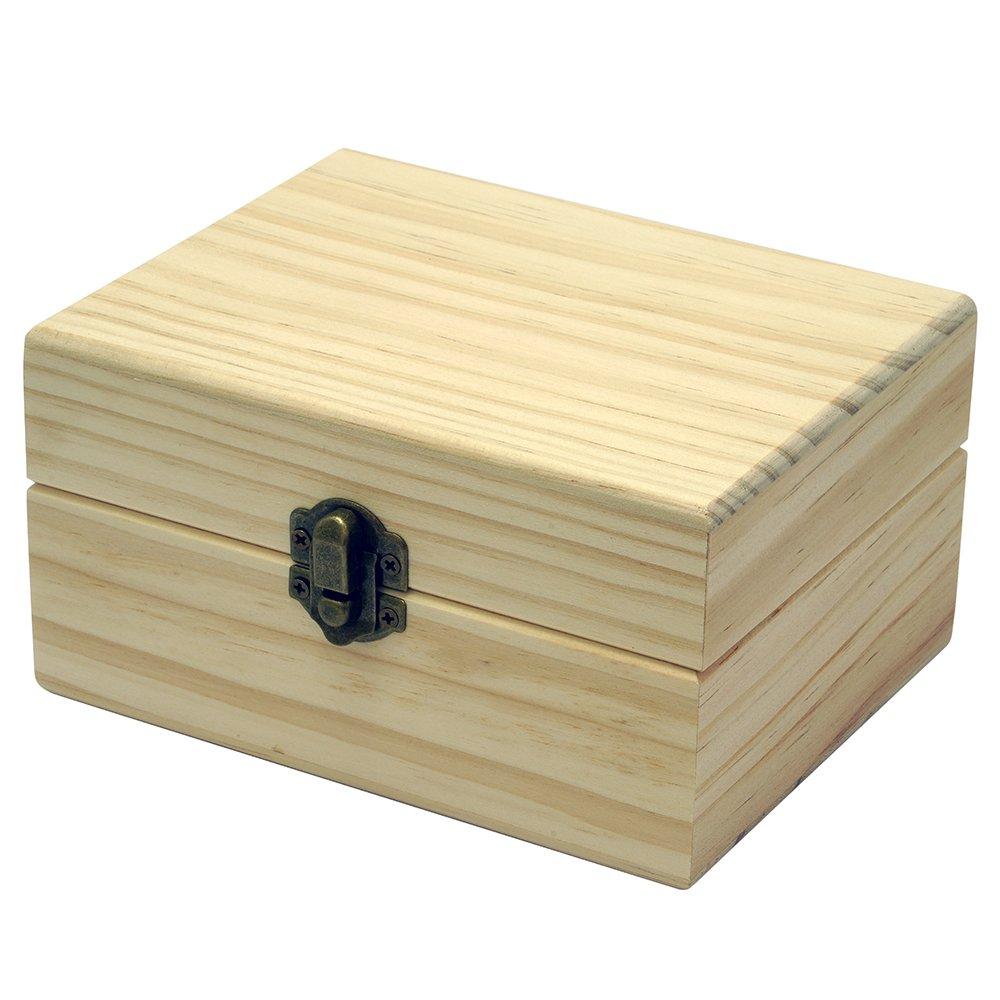 Eaoike Natural Wood Essential Oil Storage Box (Holds 12 Bottles)