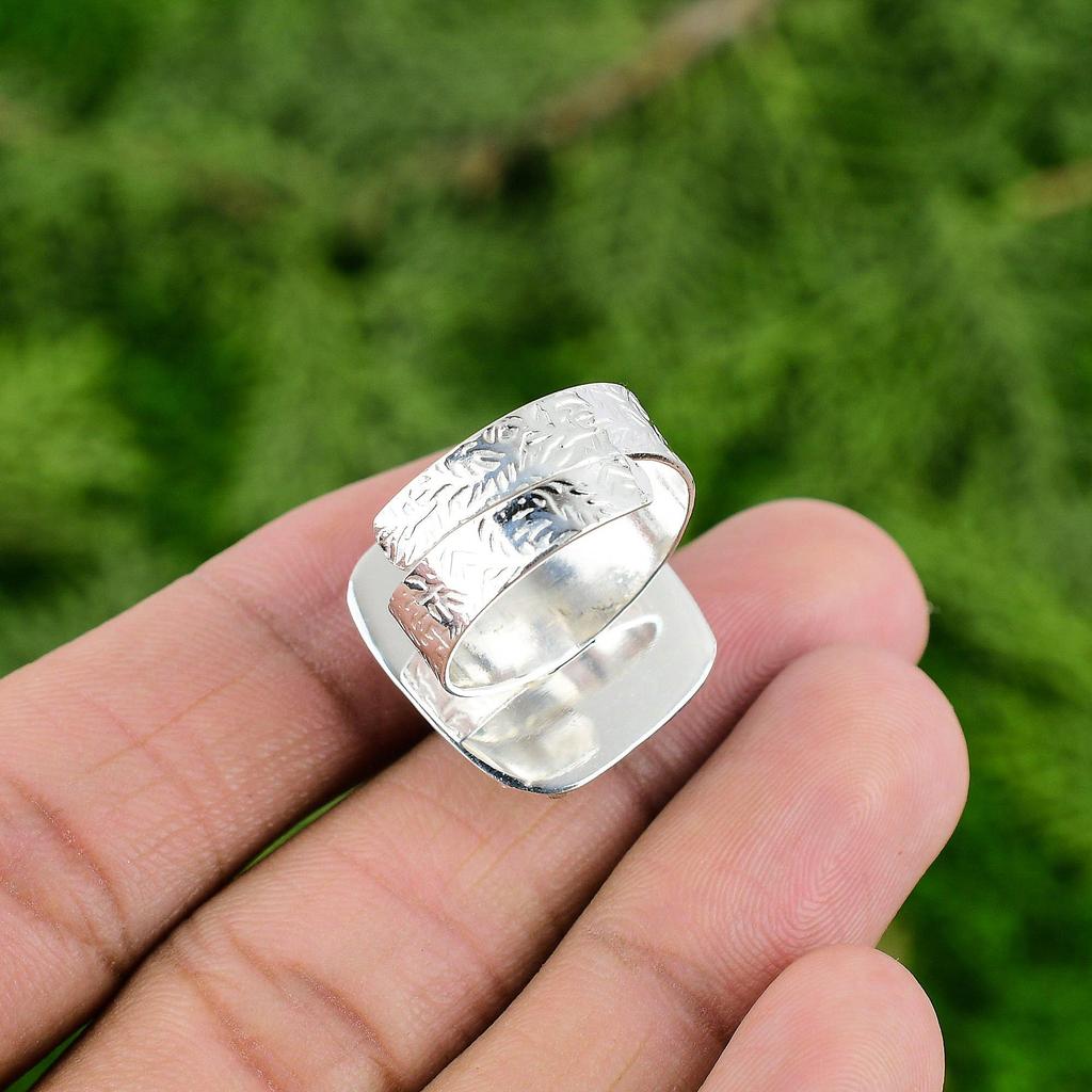 Sterling Silver Sacral Chakra Radiant Natural Tigers Eye Sister Stackable Ring