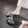 Slippers Women's Summer Outer Wear Ins Trendy New Bow Thick-bottomed Muffin One-word Drag Versatile Beach Sandals