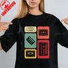 Old School Playlist Shirt Music Mix Tape Cassette Player Shirts Retro s Music Party Mens Womens Vintage Style Graphic Tee
